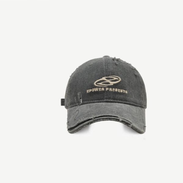 Street Make Old Ripped Denim Baseball Cap - Image 7