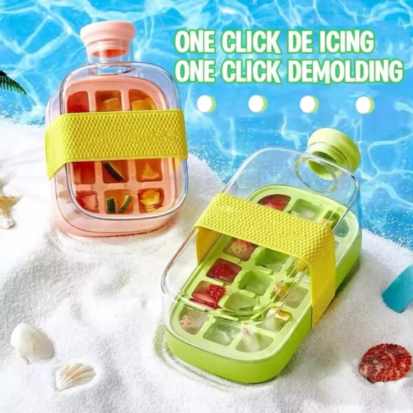 One-Click Molding Cooling Cup,Instant Ice Maker,Zero-Contact Design,Straw Included,Curling Mold,Portable & Stylish Chilled Drink - Image 3