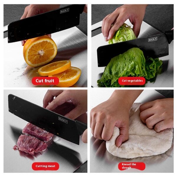 Kitchen Thickened Cutting Board Stainless Steel Cut Vegetables Meat Chopping Board Cooking Tools Anti-mold Cutting Boards Mats - Image 8