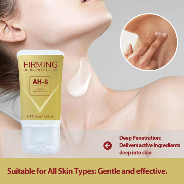 Neck Firming Roller Cream Lifts Dilutes Neck Lines Deeply Nourishes Easily Absorbed Massages And Soothes Neck Skin Care - Image 3