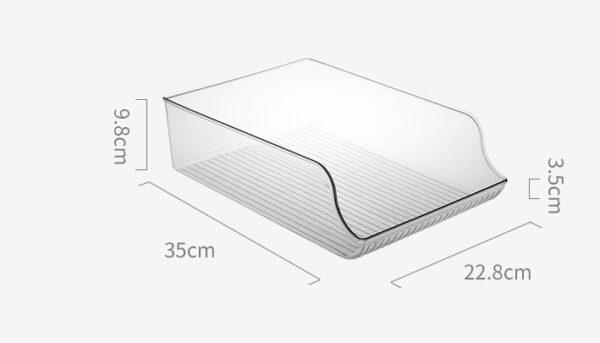 Refrigerator Beverage Storage Box Double-layer Self-rolling Kitchen Storage Rack - Image 2